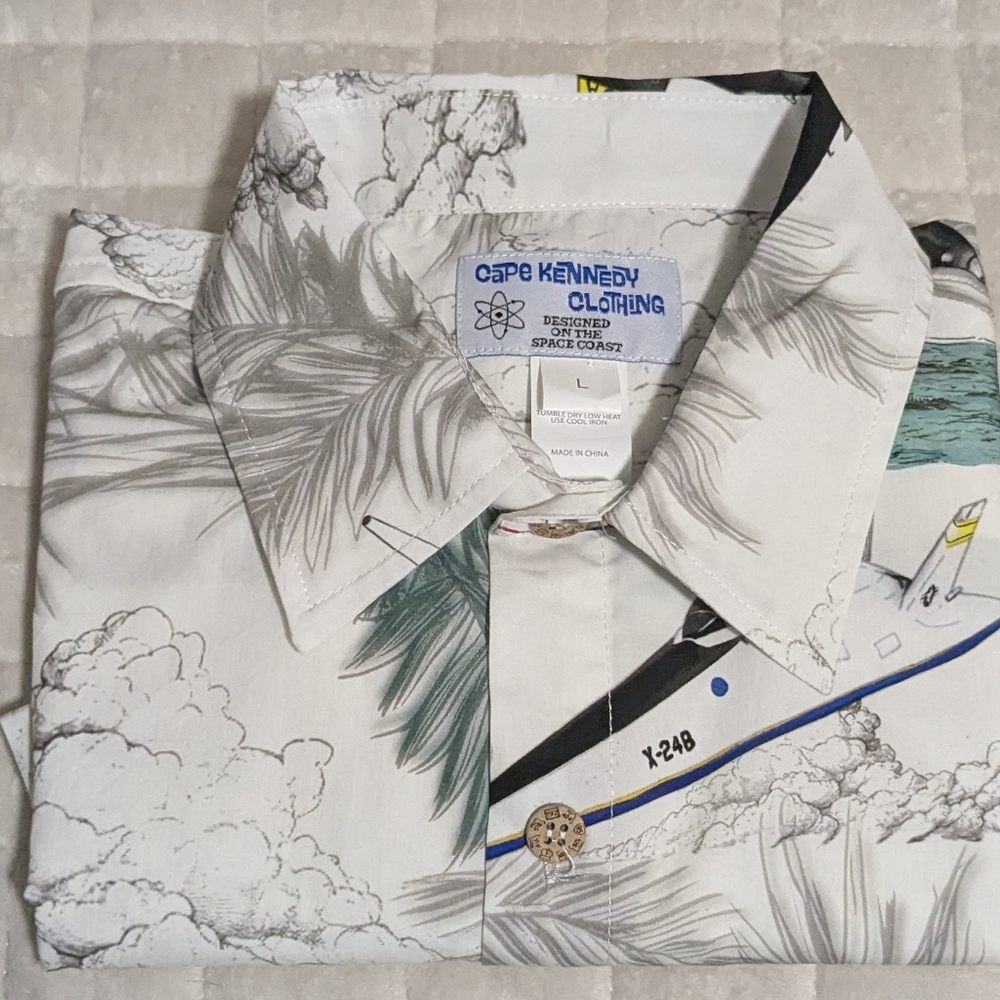 Cape Kennedy Clothing X-Planes Hawaiian Shirt.Testing Tomorrow's Aerospace L-2 - Picture 7 of 16